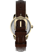 Timex Women's Easy Reader Date Brown/Gold 25mm Casual Watch, Leather Strap